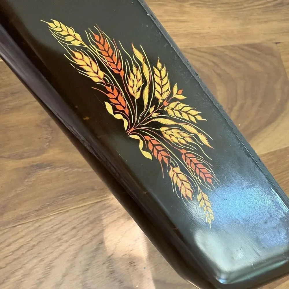 Vintage 70s Anchor Hocking Fire-King Bread Loaf Pan Amber Wheat